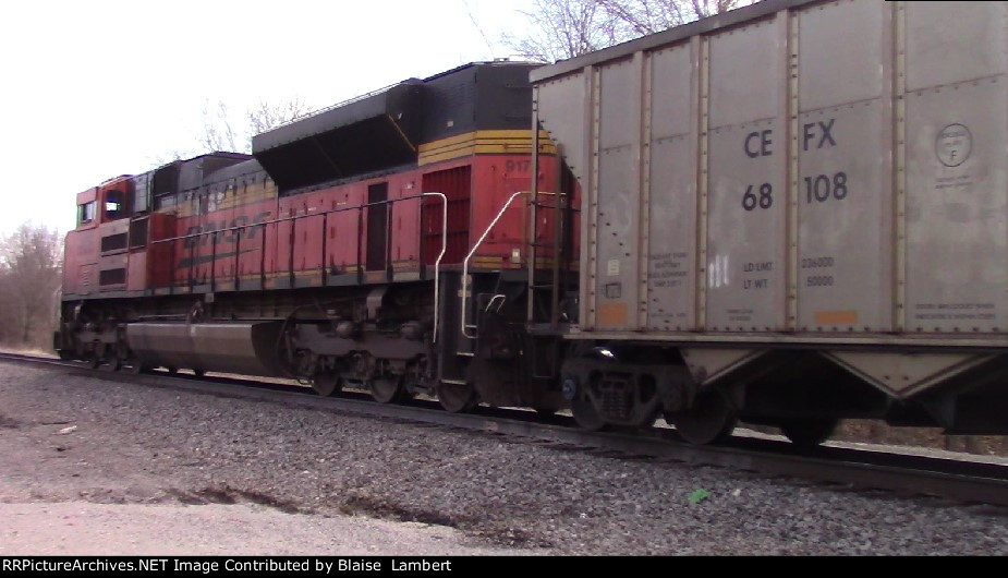 BNSF coal train DPU